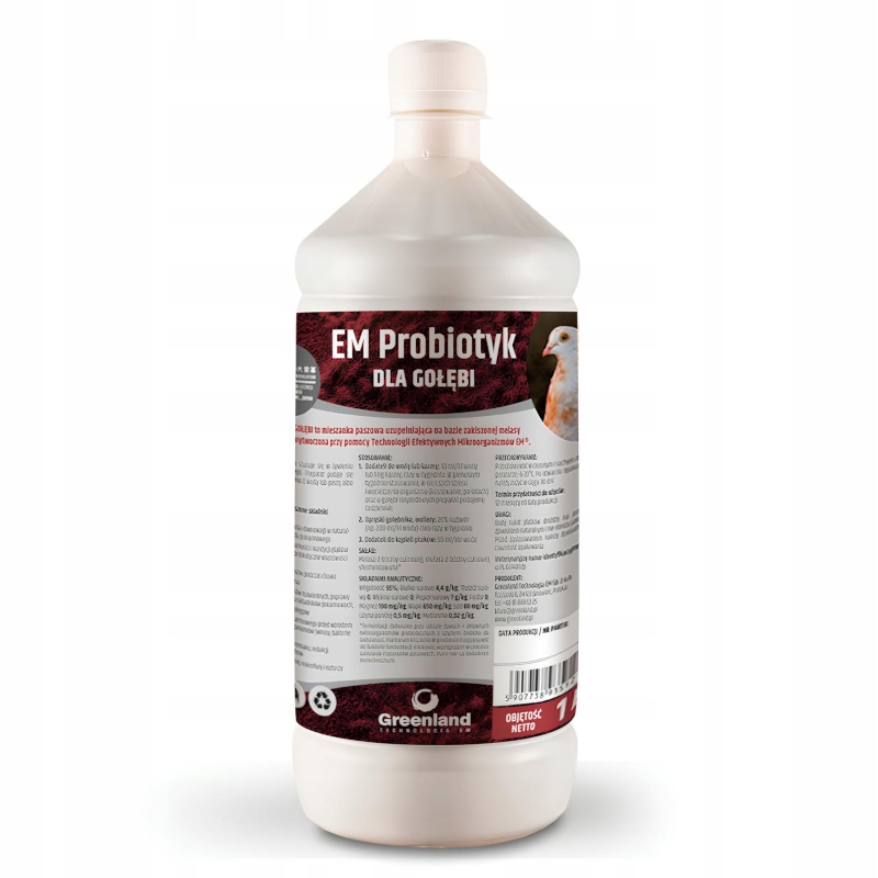 GREENLAND EM Probiotyk dla gołębi 1l