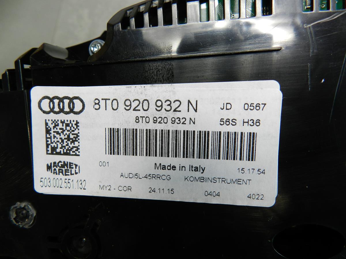 AUDI A5 8T dials dials 8T0920932N