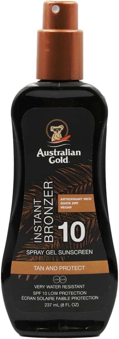 Australian Gold Spf 10 Gel Ve Spreji S Bronzerem 237 ML