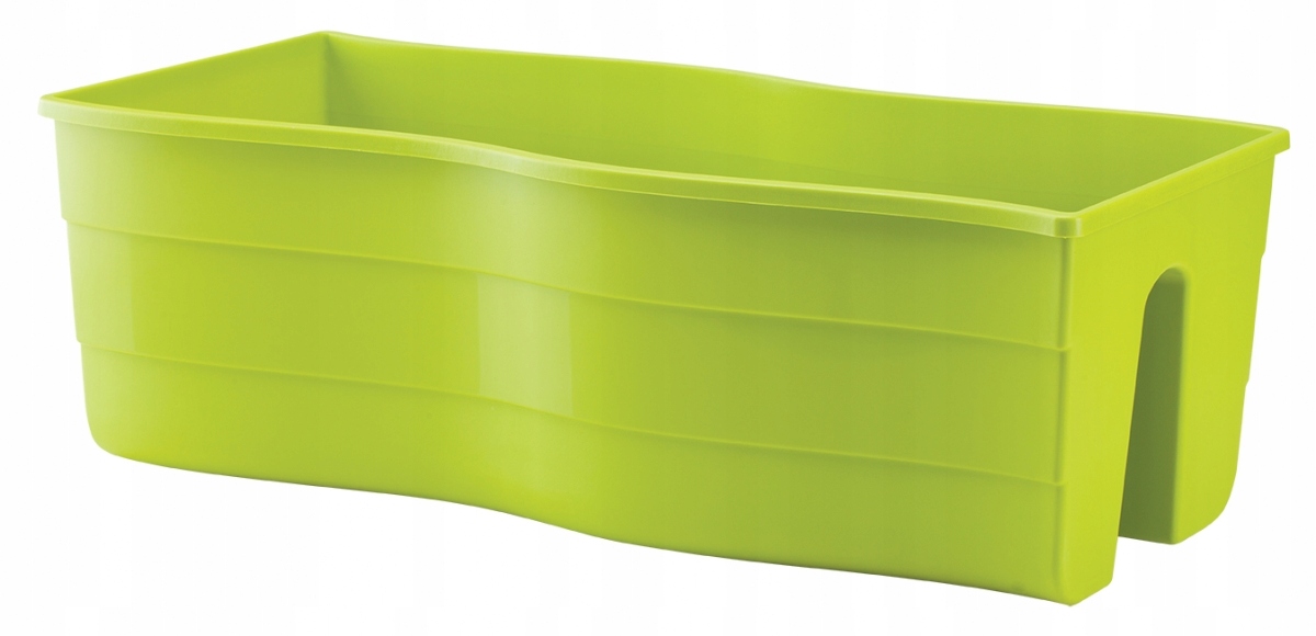 

Doniczka balkonowa balustradowa Fala 60cm Pistacja