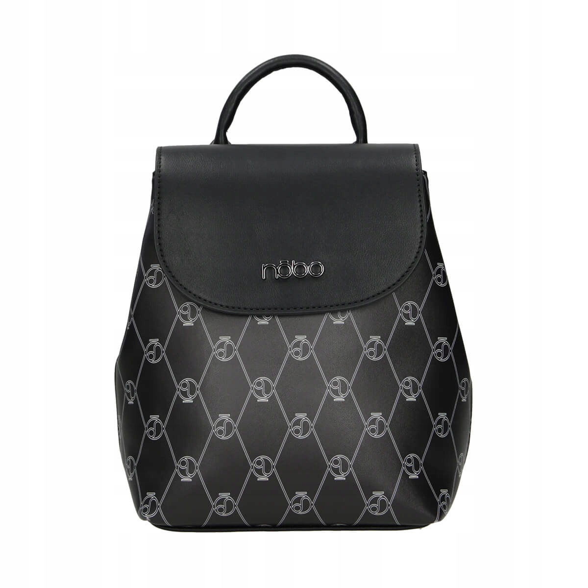 

Nobo elegancki czarny damski plecak monogram