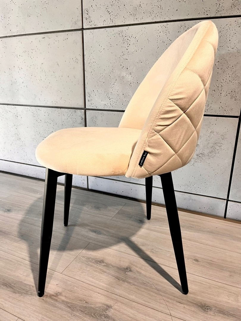 Čalouněná židle Gloria Cream Velvet Lugano