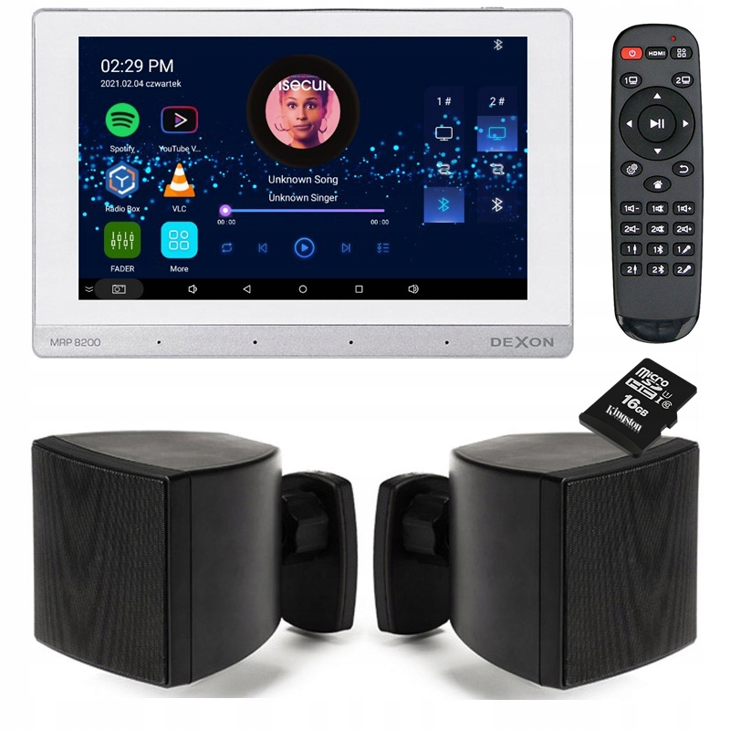 DEXON RADIO INTERNETOWE PODTYNKOWE Z BLUETOOTH SD