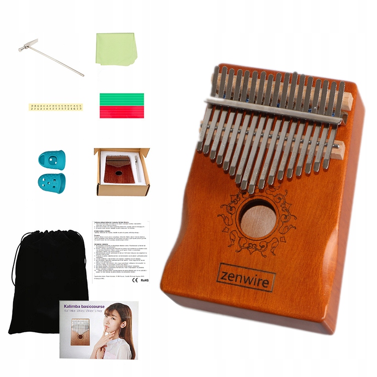 KALIMBA INSTRUMENT AFRYKAŃSKI PIANINO ZANZA MBIRA