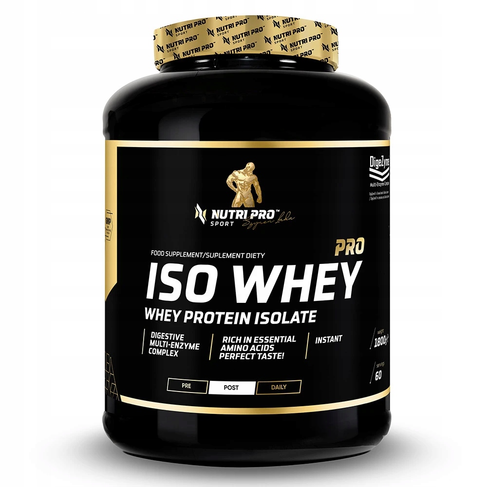 Nutri Pro Sport Iso Whey Pro 1800 g Proteinový Izolát Protein Wpi Svalová Hmota