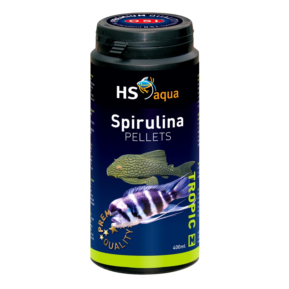 Levně Krmivo Pro Akvarijní Ryby S Spirulinou Granule Pelety Pro Ryby 400 ML