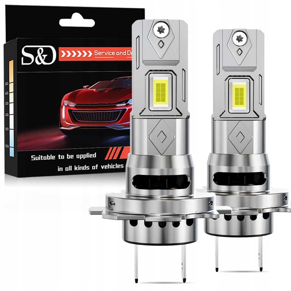 Led Žárovky H7 Ultra Silné 22000 LM Lct Bílé Retrífy S&d Canbus Ready