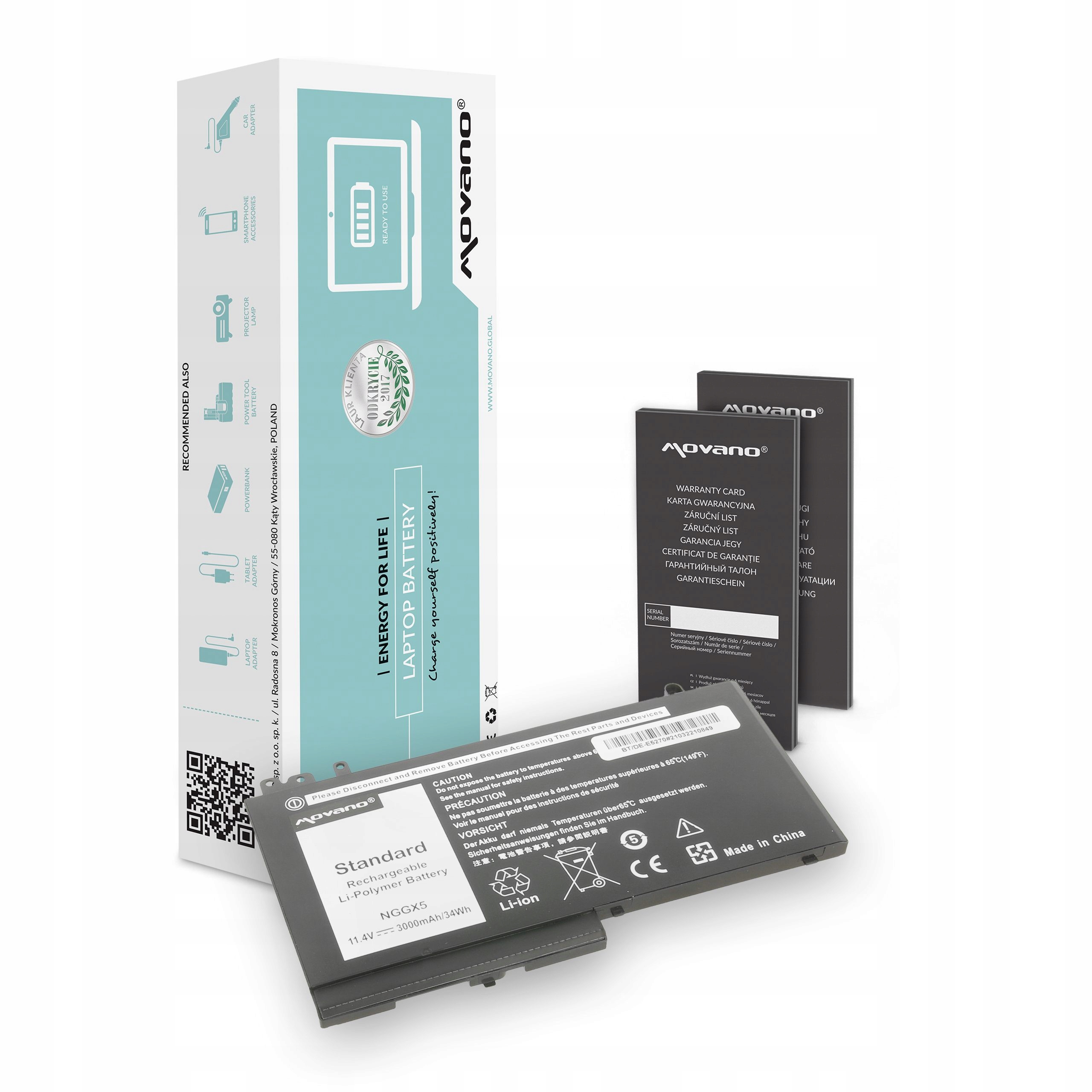 Batéria Movano pre Dell Latitude E5250, E5270