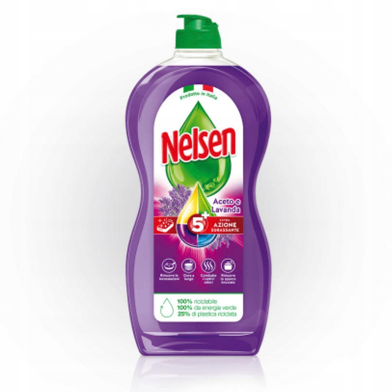

Nelsen Płyn do mycia naczyń Ocet i Lawenda 900 ml