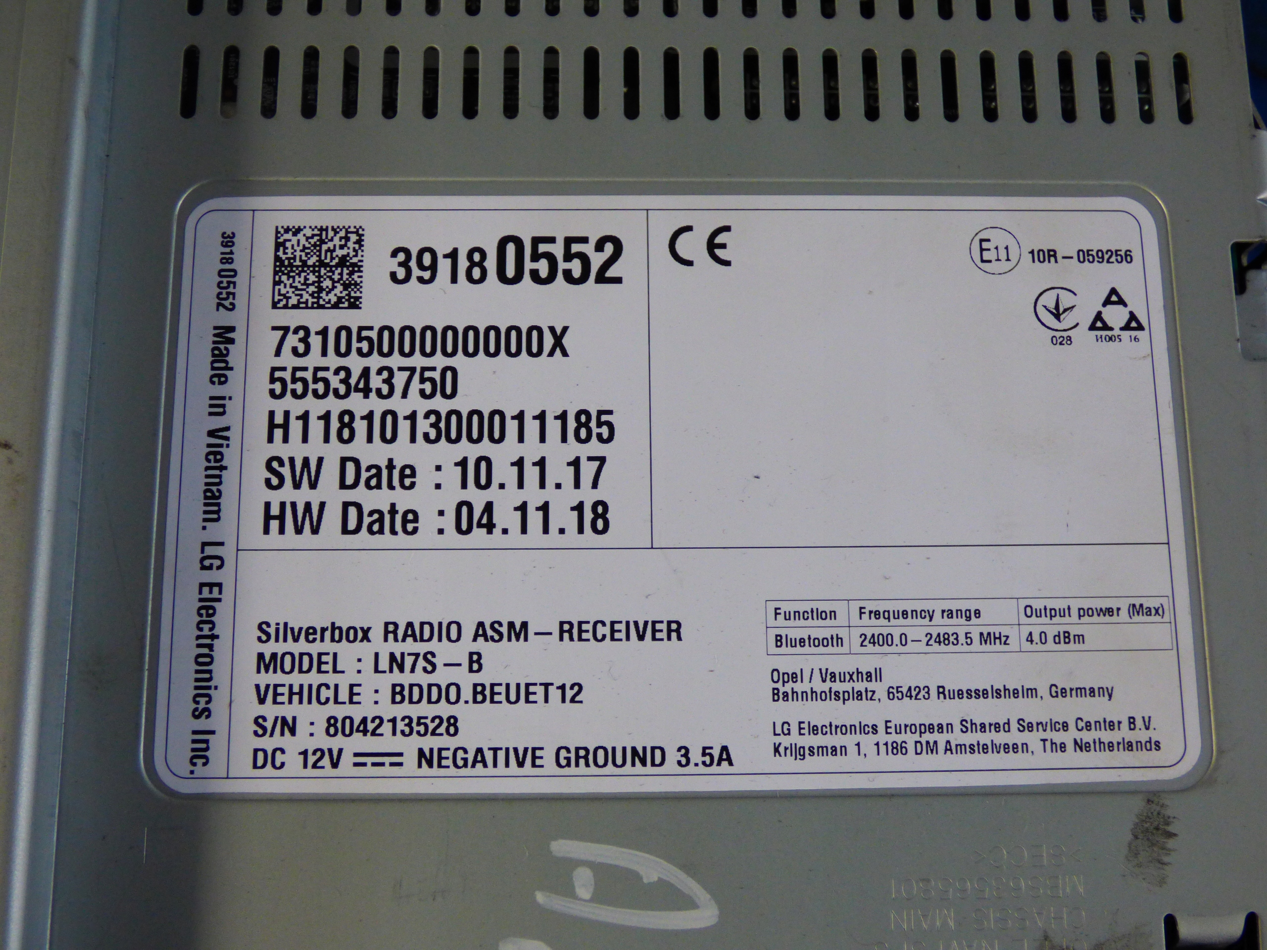 radio Navigation navi 39180552 100% OK! ASTRA K V