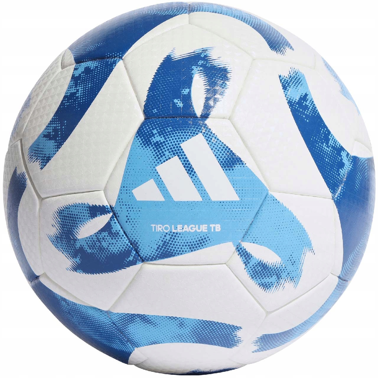 Fotbalový míč adidas Tiro League Thermally Bonded bílo-modrý velikost 5