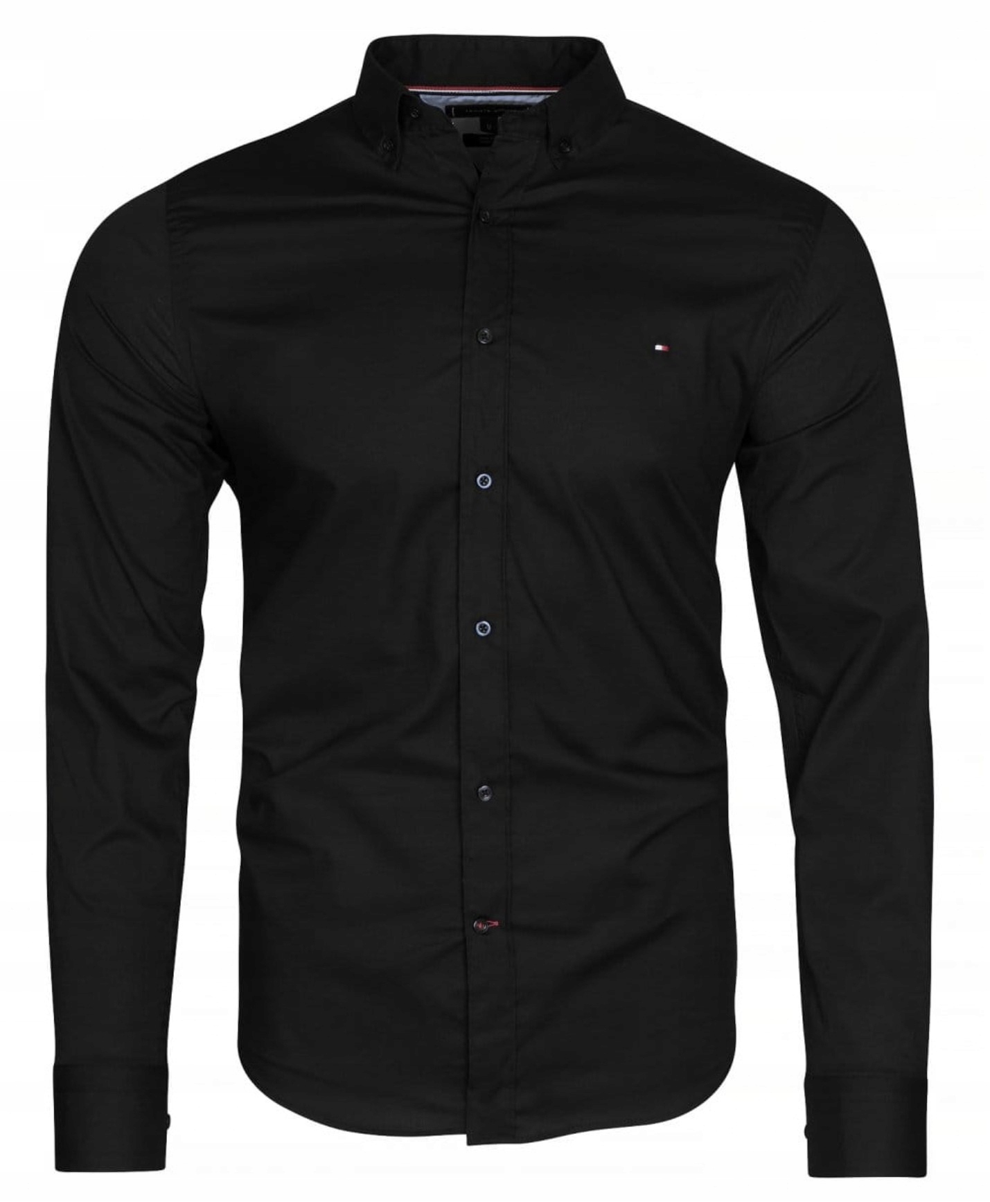 Tommy Hilfiger Pánská Černá Klasická Košile, velikost XL