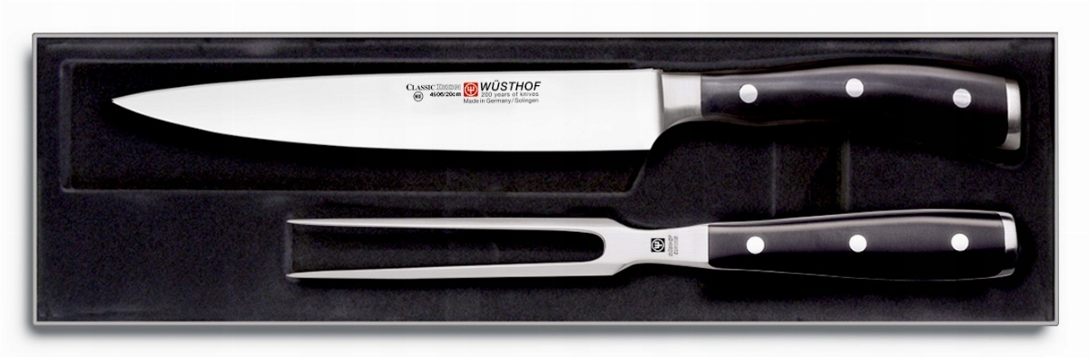 Wusthof Sada kuchyňský nůž 20 cm a vidlička Classic Ikon