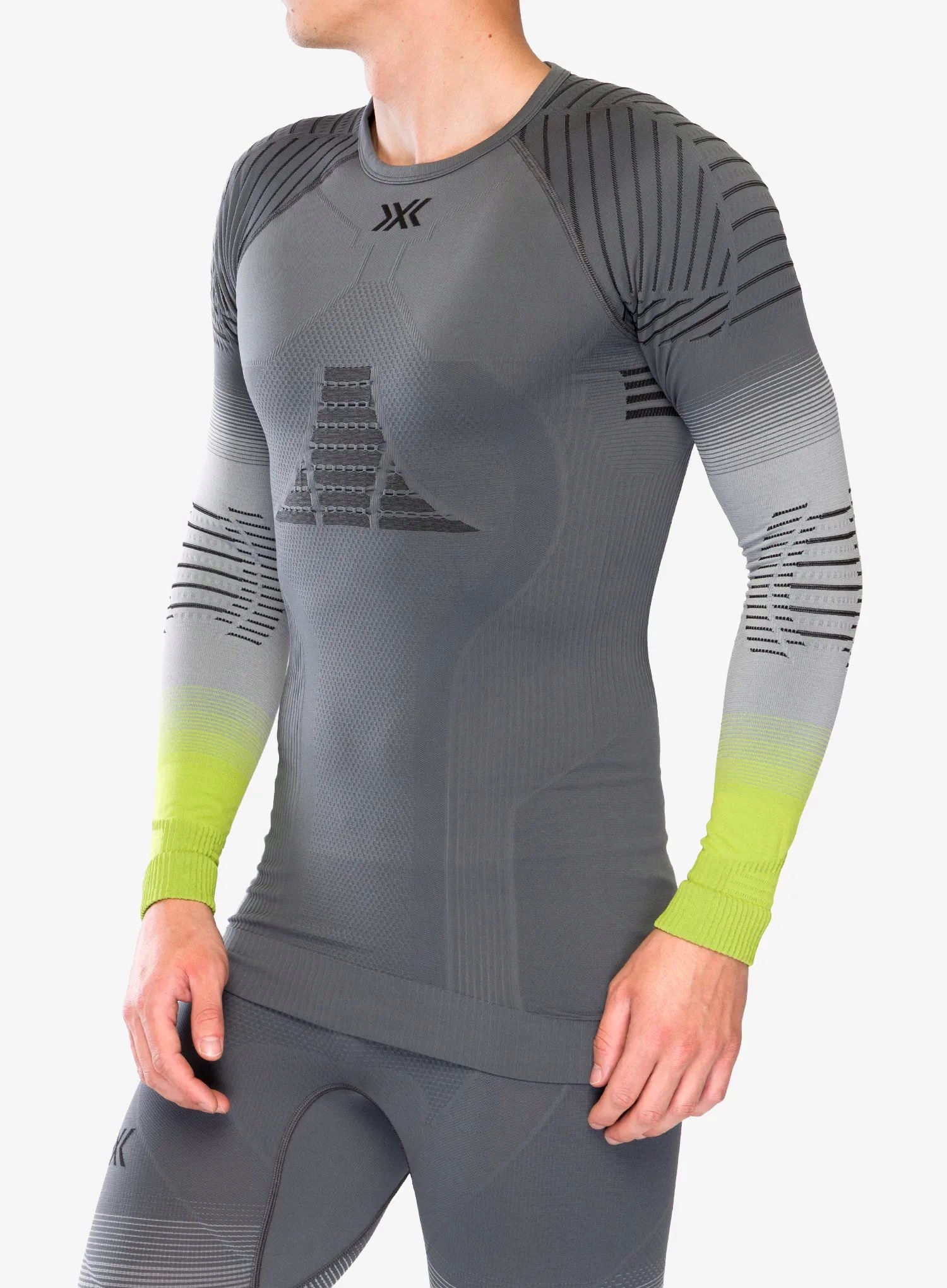 Mikina X-Bionic Invent Fx Shirt Ls rhino grey/l.grey XXL