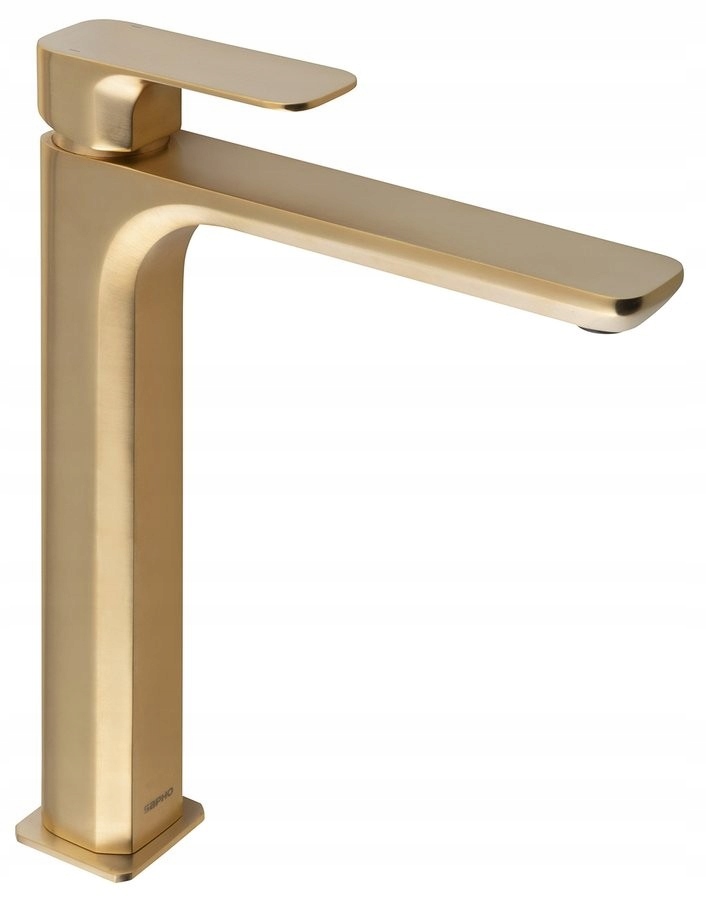 Spy stojanková umývadlová batéria vysoká bez výpuste, predĺžená hubica, z