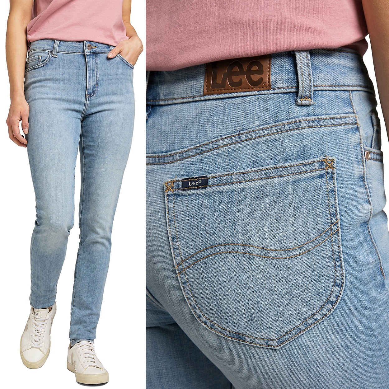 Lee Legendary Skinny Slim Solstice dámské džínové kalhoty úzké nohavice W27 L33