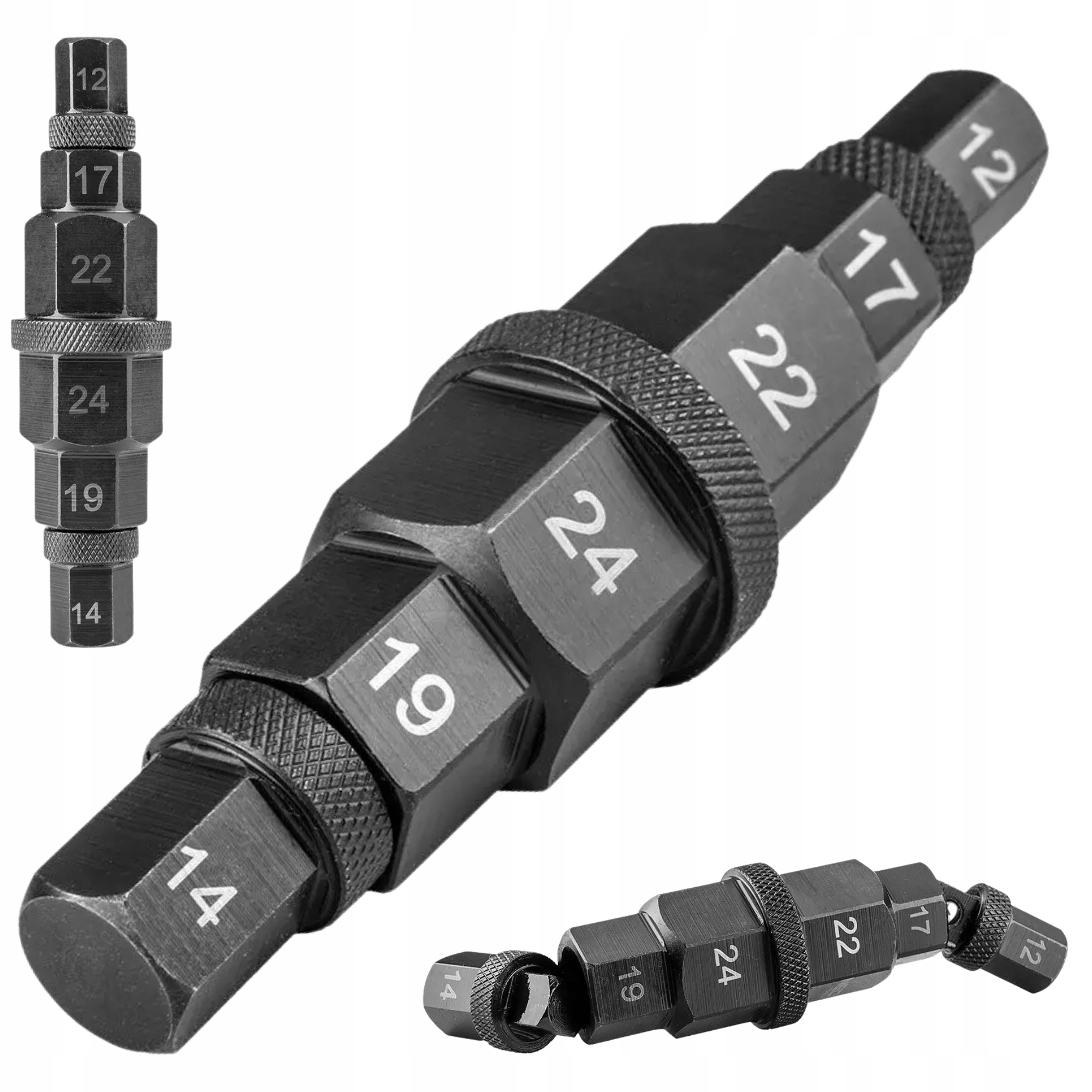 Neo Nasadka Klucz Osi Koła Motocykla 6w1 12-24 mm Narzędzie do Osi Imbus