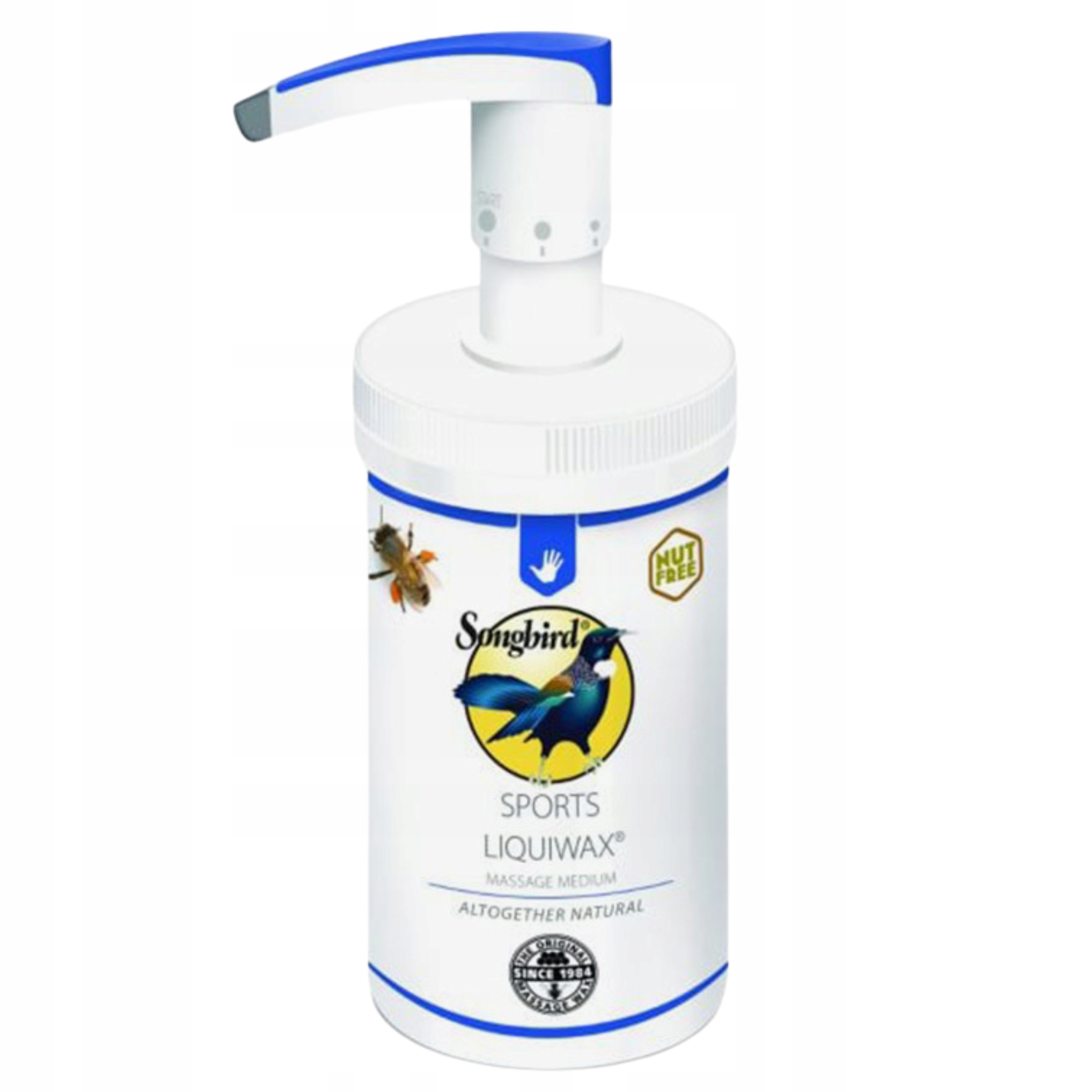 Płynny wosk do masażu z pompką Songbird 500 ml Sports