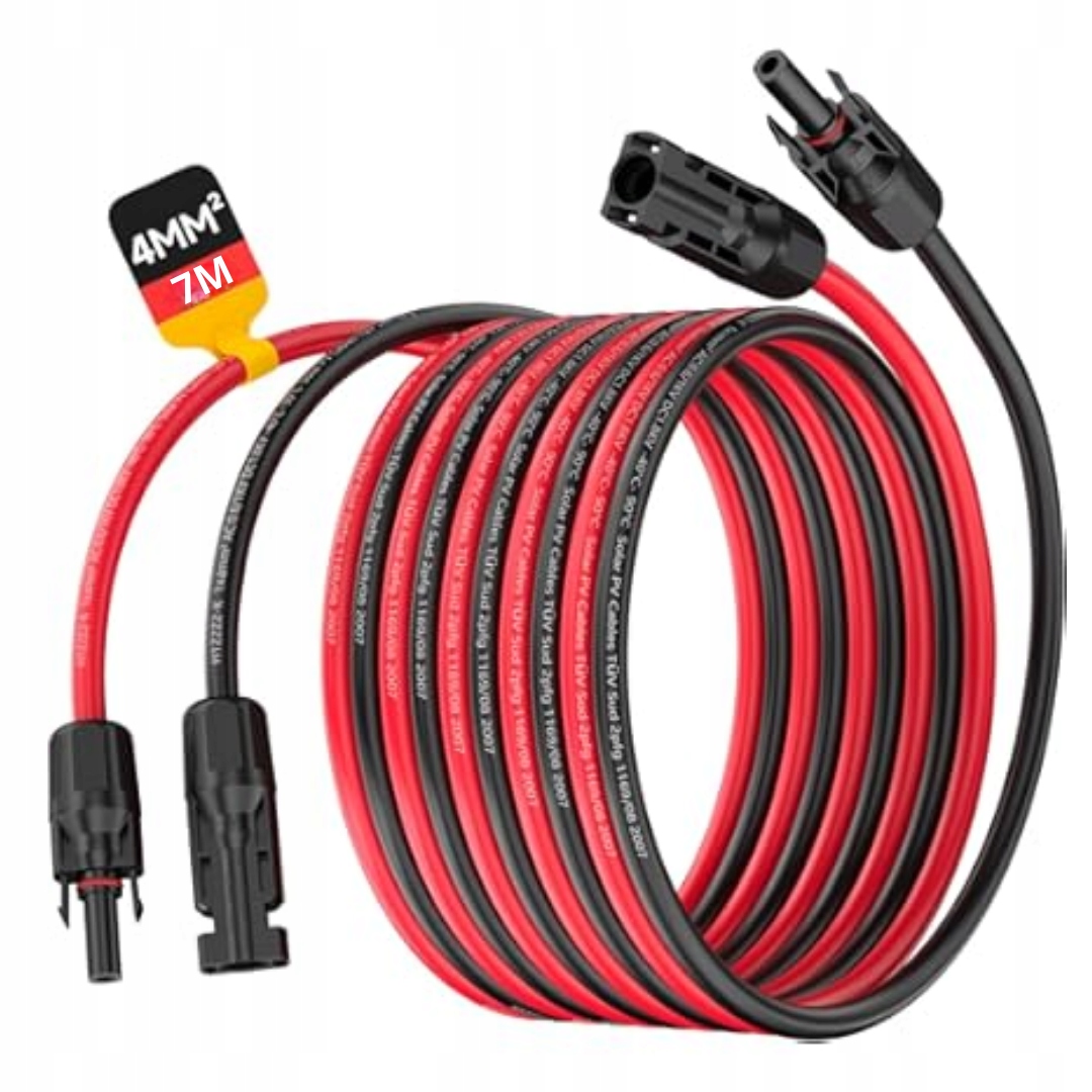 Przedłużacz Kabel Solarny 7M 4MM2 Pv MC4 Do Panela