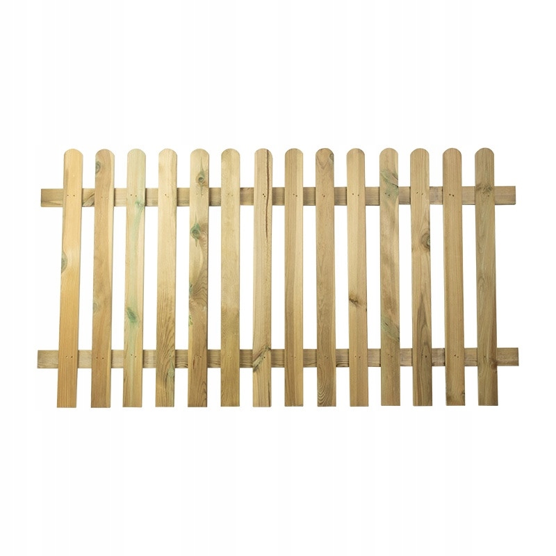 Płot sztachetowy drewniany strugany 148x80 cm