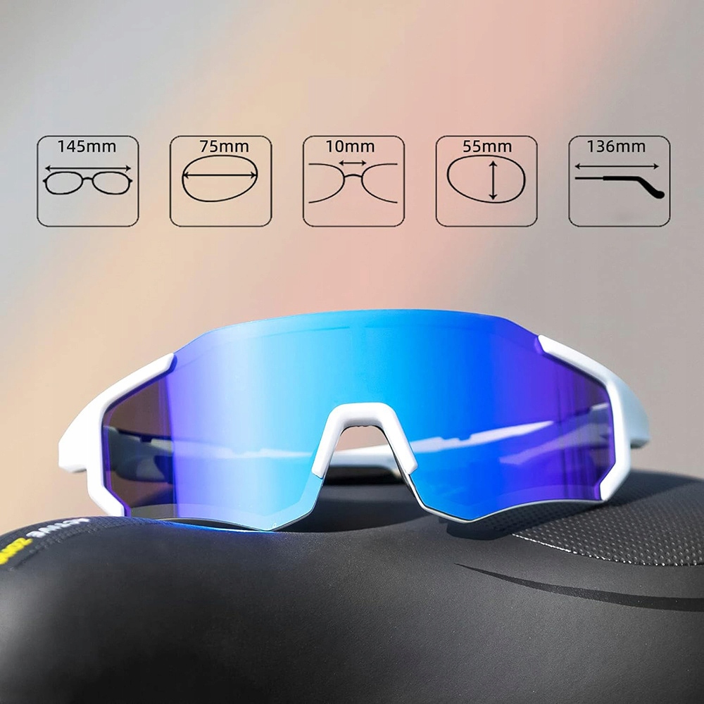 ROCKBROS OKULARY ROWEROWE SPORTOWE NA ROWER POLARYZACYJNE UV400 POLARYZACJA Marka Rockbros