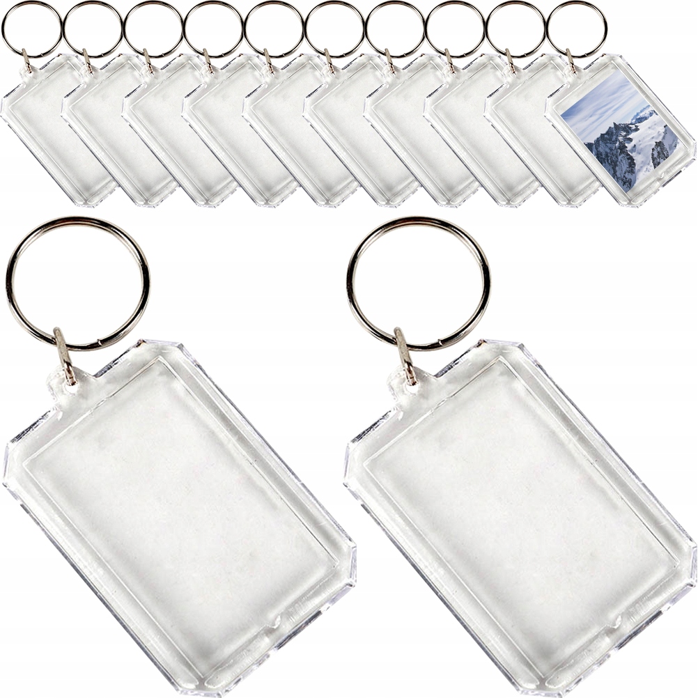 

Puste Breloki Akrylowe Foto Sublimacja 40 Szt