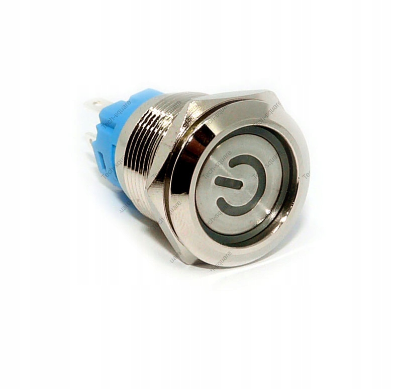 Switch Bistabilny Wandaloodporny ON/OFF 230V 19mm Symbol Przycisk 19mm