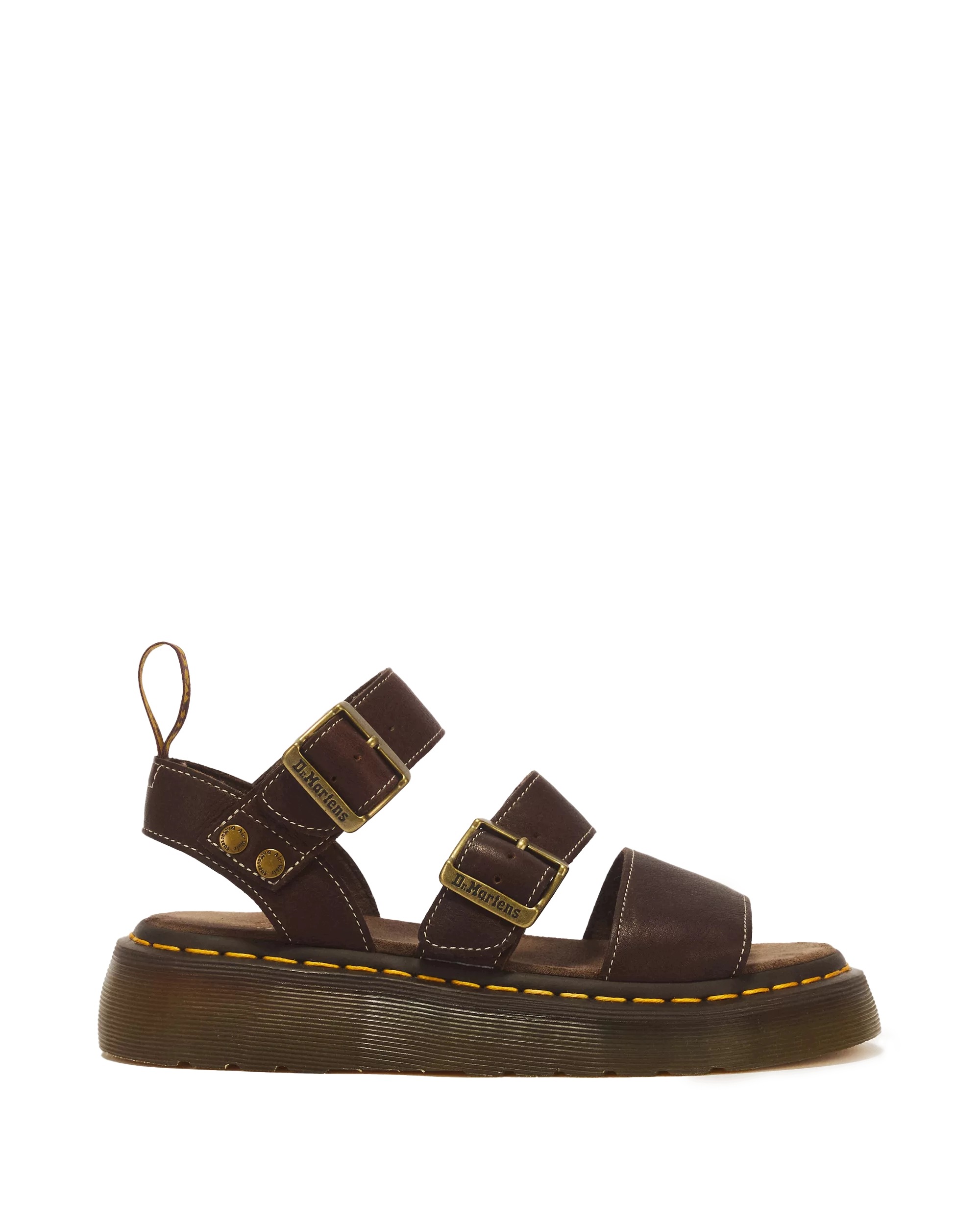 Dr. Martens Gryphon Quad Grizzly Sandály Dámské Kožené Hnědé Vel. 38