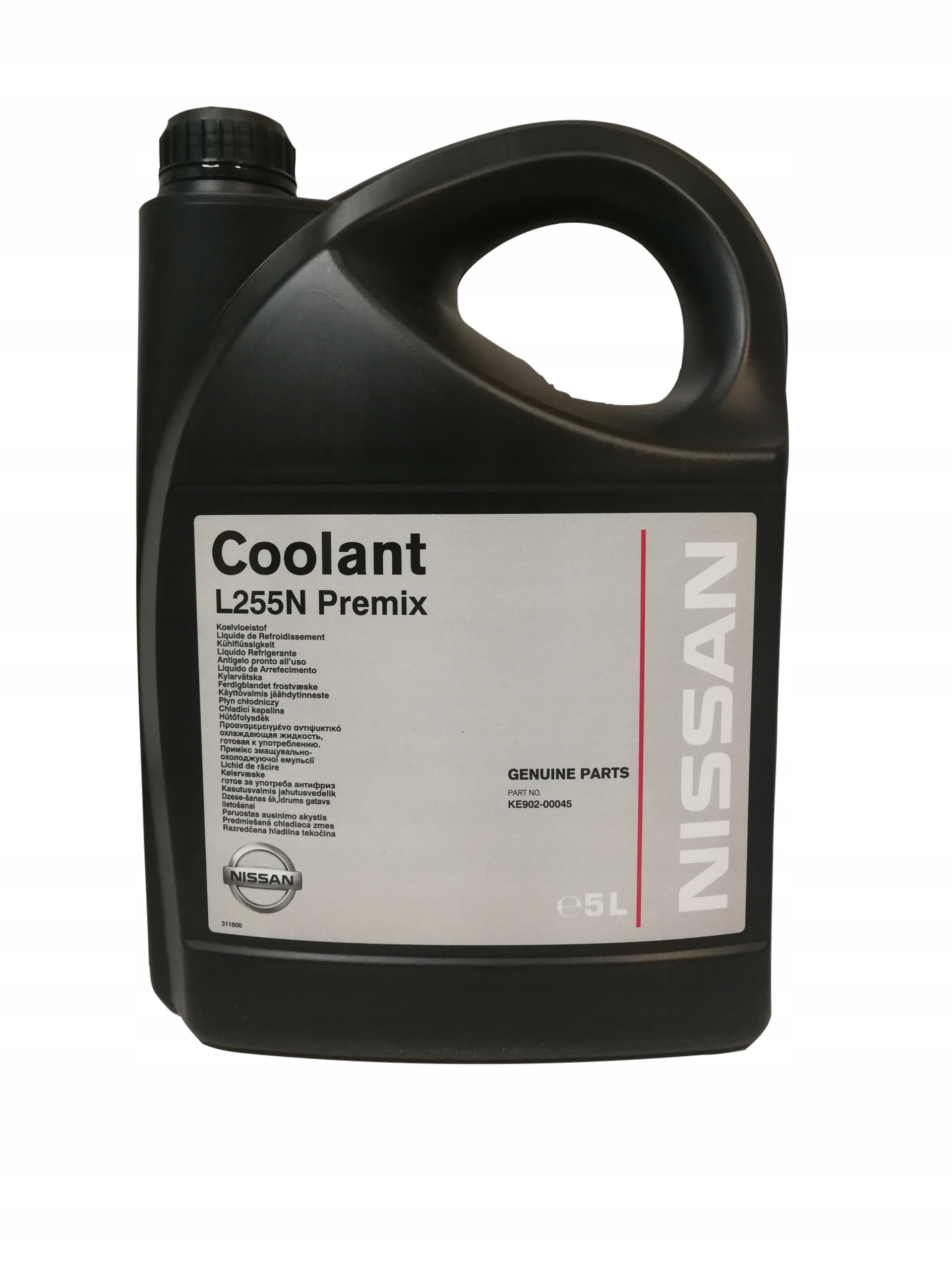 

Płyn chłodniczy Nissan Coolant L255N Premix 5L Oe