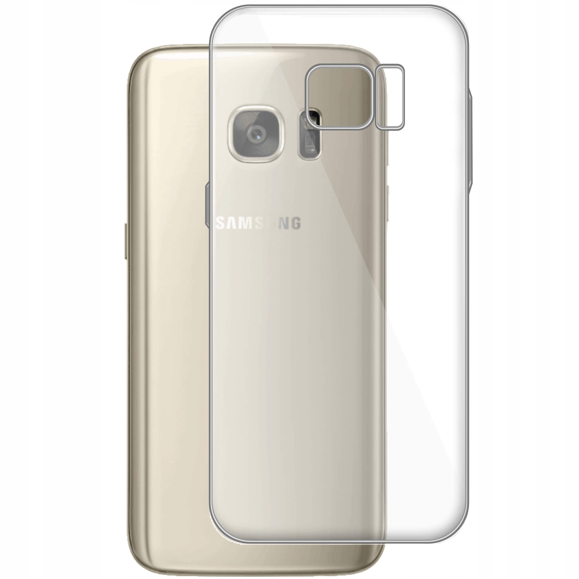 

Etui do Samsung Galaxy S7 Edge gumowe Slim Clear