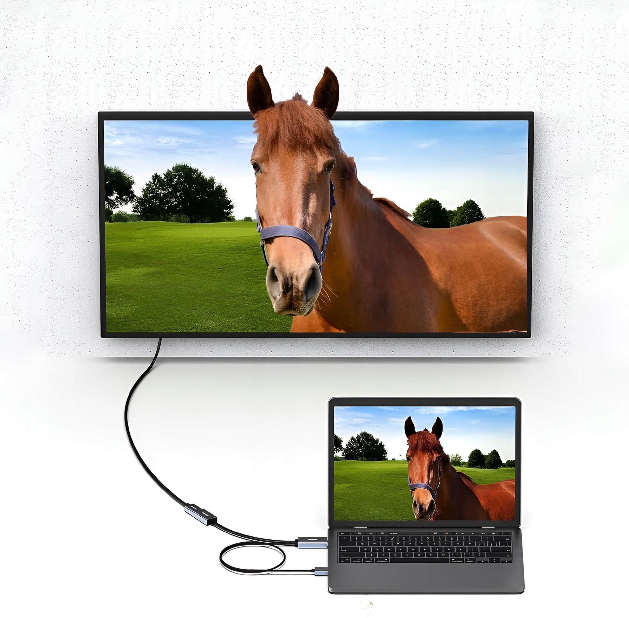 Konwerter HDMI do Displayport Adapter KABEL 1,8M Marka PAWONIK