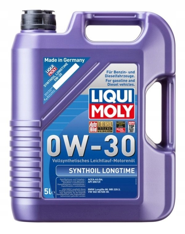 Liqui Moly Olej 0W30 5L Synthoil Longtime Sm/cf A3/B4 229.3 505.00