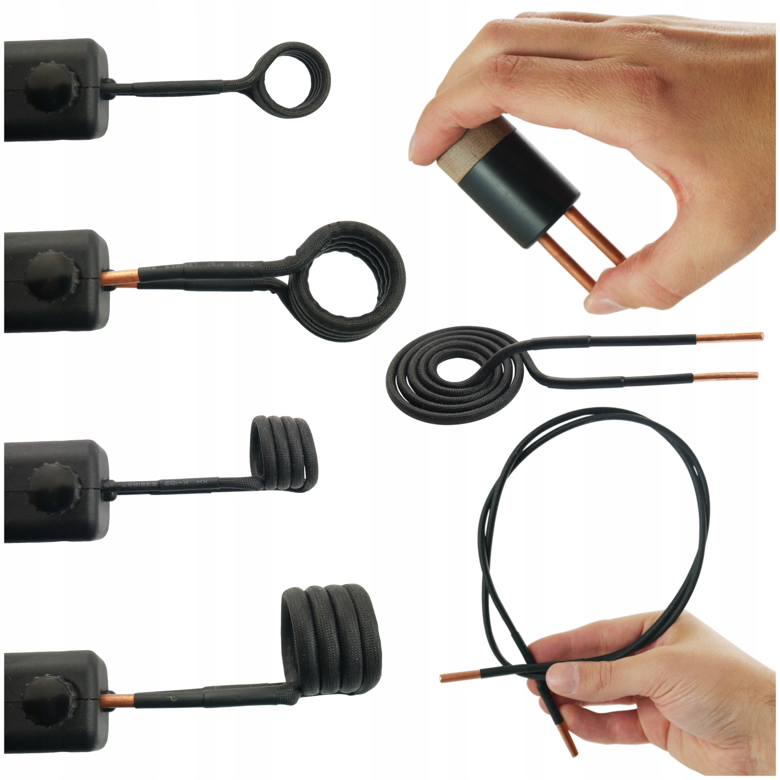 Cívky pro Indukční Ohřev 7ks Boční cívky Pdr plochá šňůra