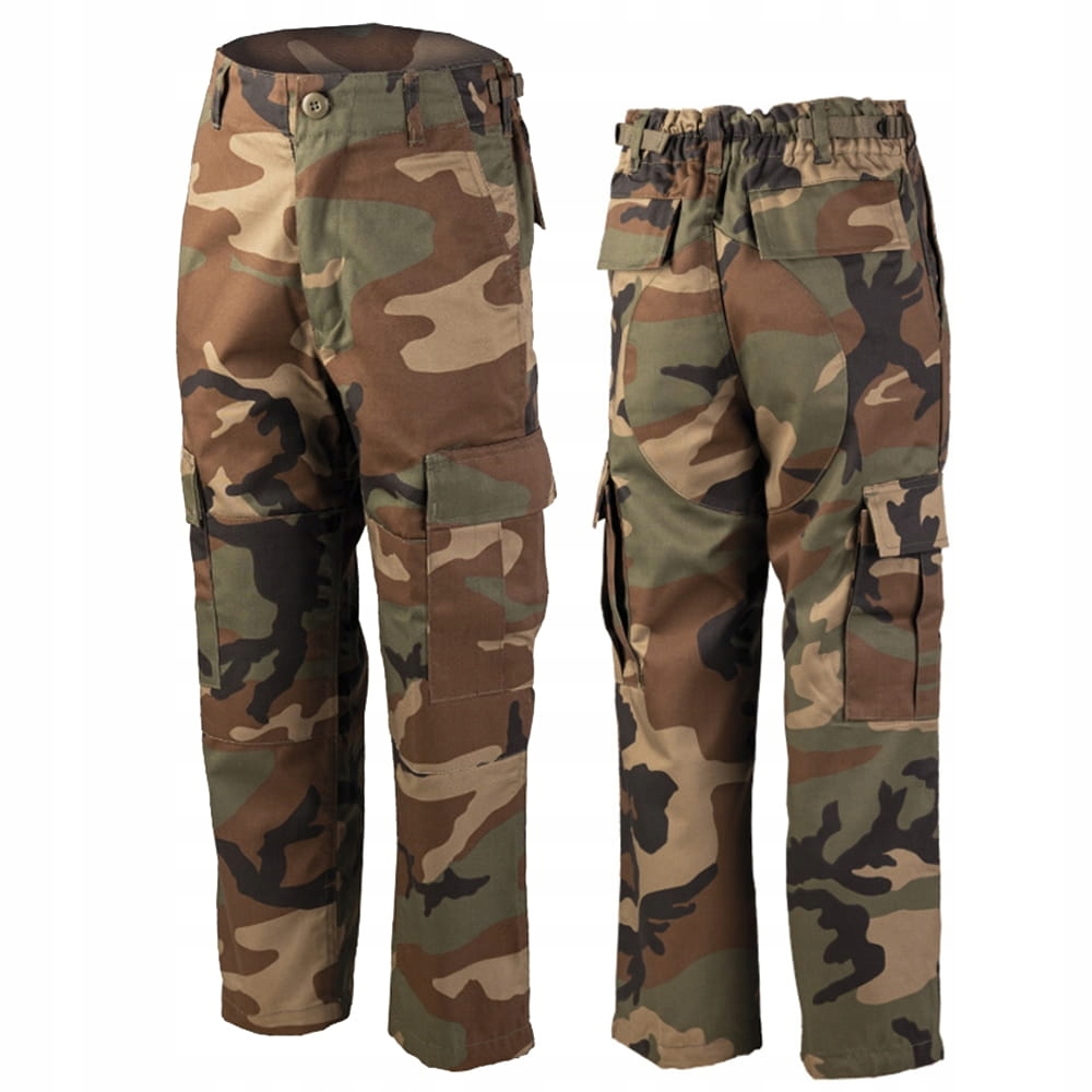

Spodnie Bojówki Bdu Dziecięce Woodland Mil-tec XL