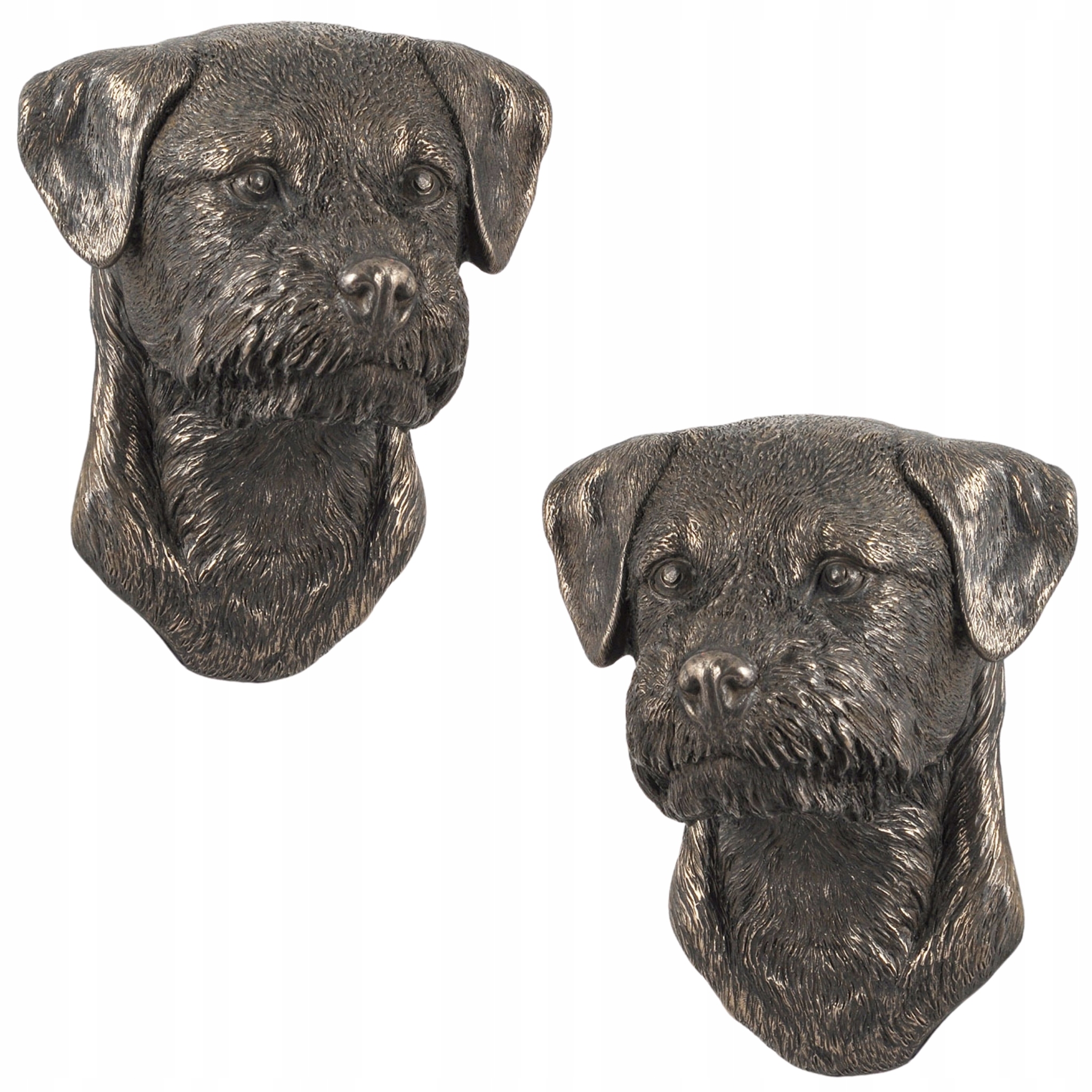 Border Terrier statuetka psa, wiszące popiersie, unikatowa ozdoba dla mił