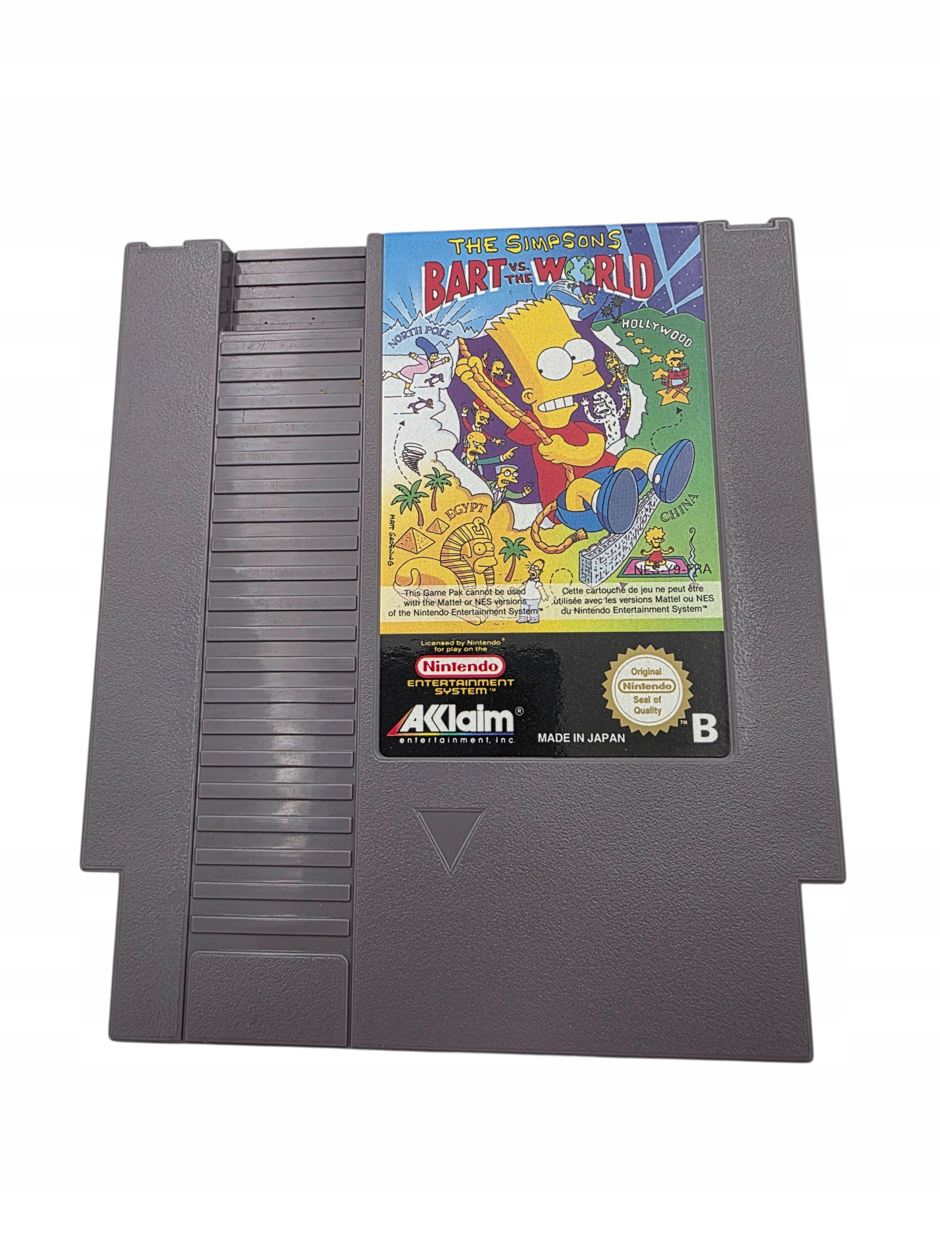NINTENDO NES THE SIMPSONS BART VS THE WORLD ORYGINAŁ