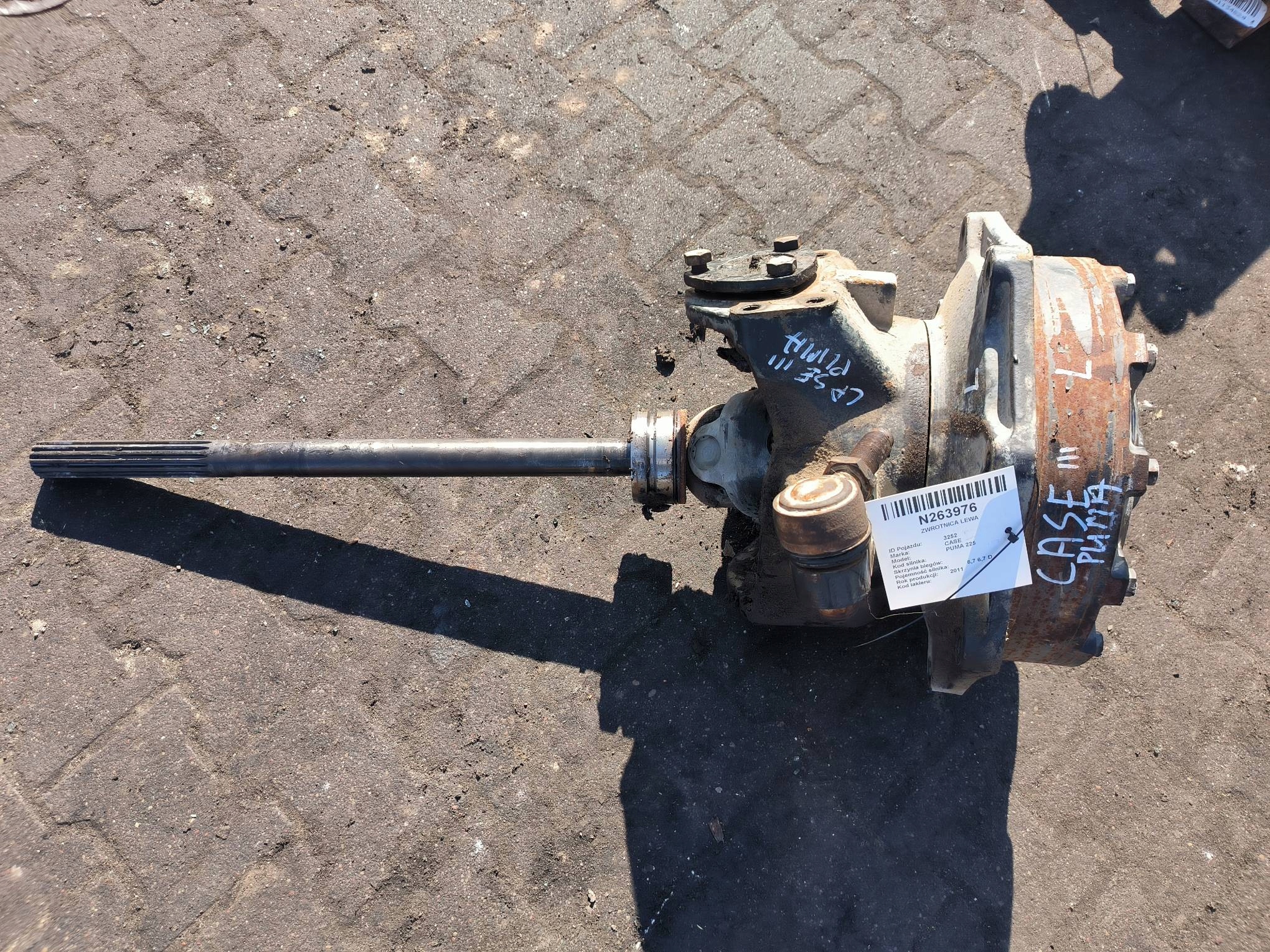 Mozzo FUSELLO sinistra Semiasse PISATA CASE PUMA 225 2011