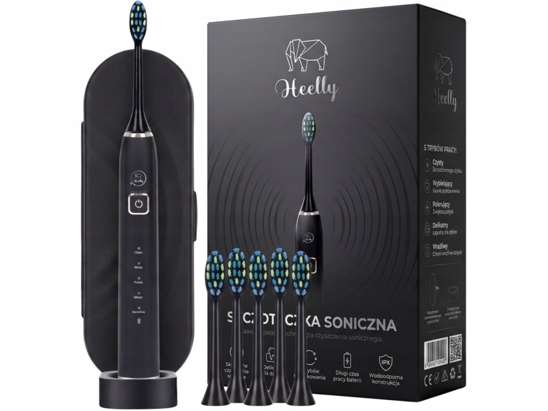 Szczoteczka soniczna Heelly SBL-01 Czarny