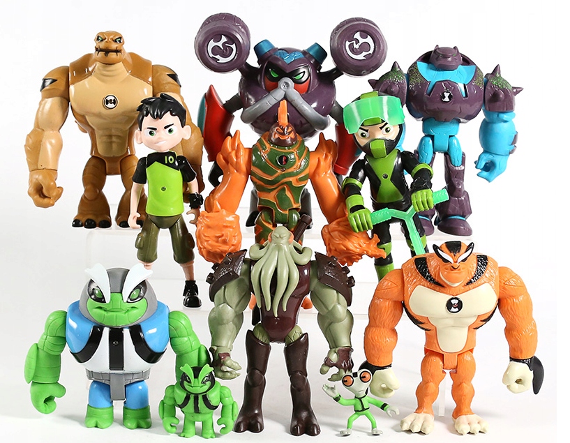 BEN TEN 10 ZESTAW 11 FIGUREK FIGURKI ?WIEC?!