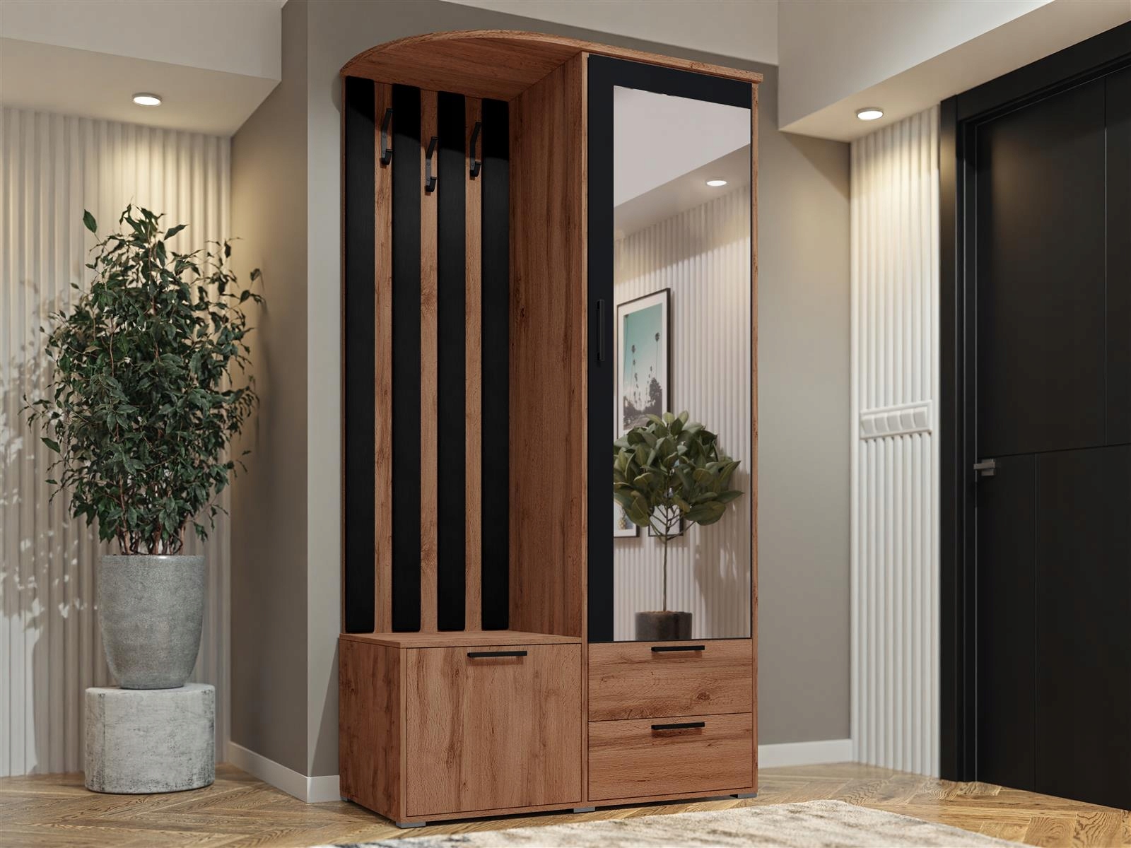 Garderoby LAMEL do przedpokoju DĄB ARTISAN Kod producenta Lamel