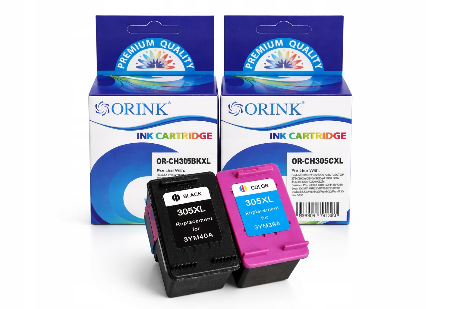 2x Tusz do Hp 305 XL DeskJet 2700 2710 2721 2720 2722 Envy 6020e Zestaw