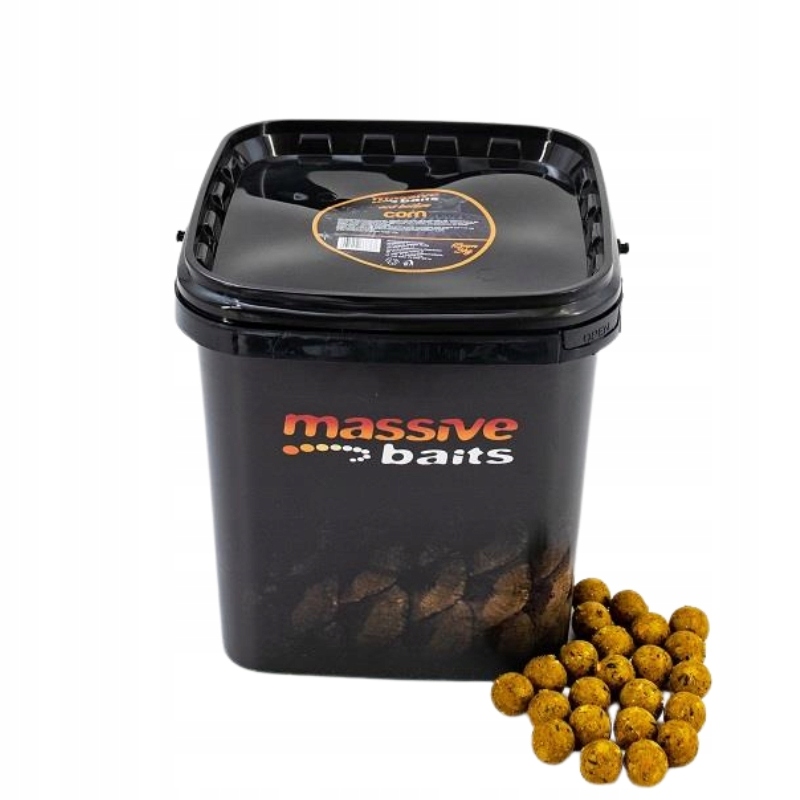 Massive Baits Kulki zanętowe w wiaderku Eco Boilies Corn 18mm 3kg