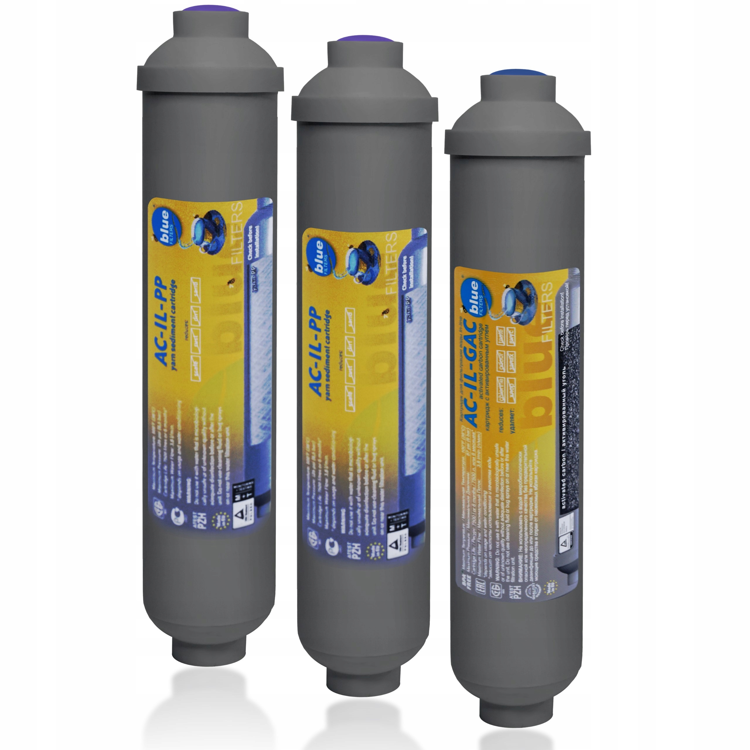 Zestaw Oryginalnych Wkładów do Molekularnego Filtra Wodaro Redox Woda Pitna