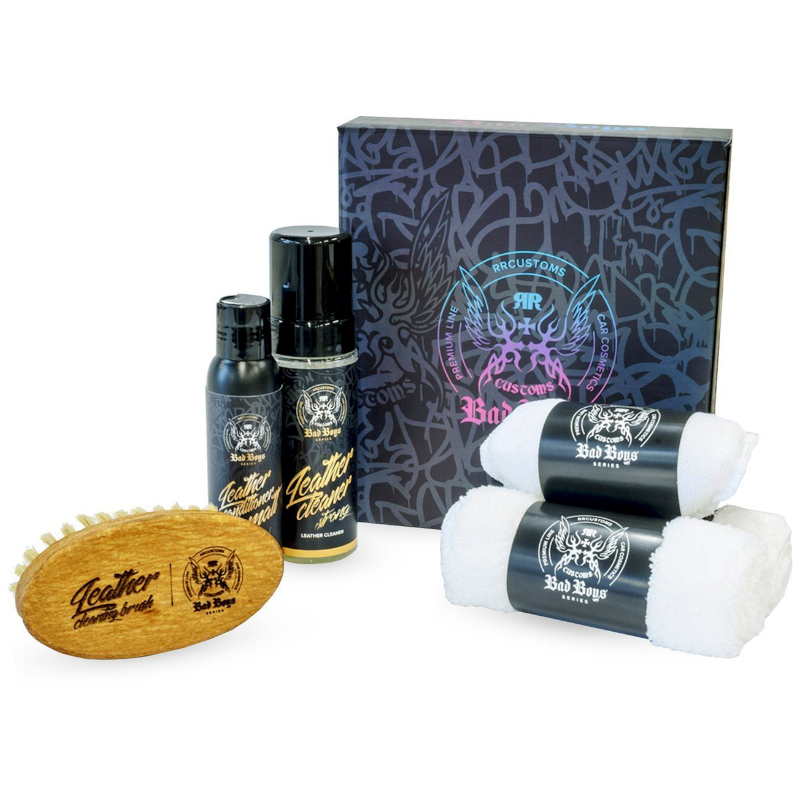 RRC BAD BOYS LEATHER CARE SET STANDARD STRONG Brand RR Customs