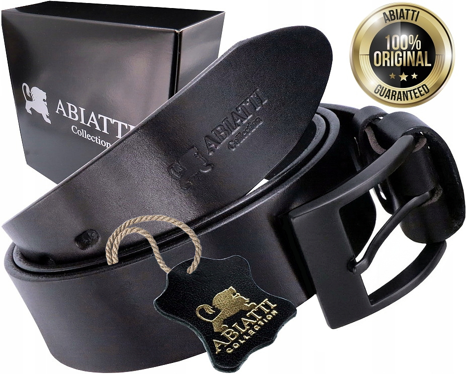 Skórzany Pasek Męski Do Spodni Szeroki Pas Do Jeansów Gruba Skóra Cięta