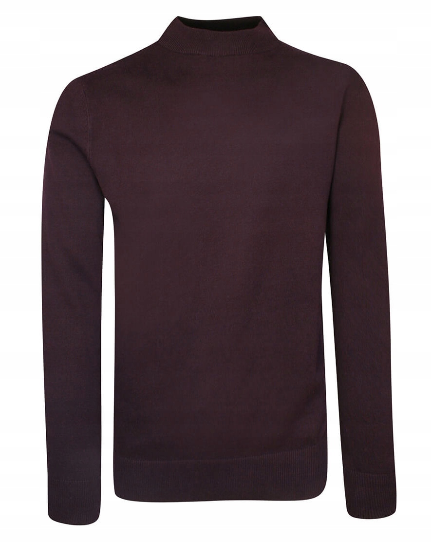 Męski półgolf Klayczny -BURGUNDOWY- BRAVE SOUL -L