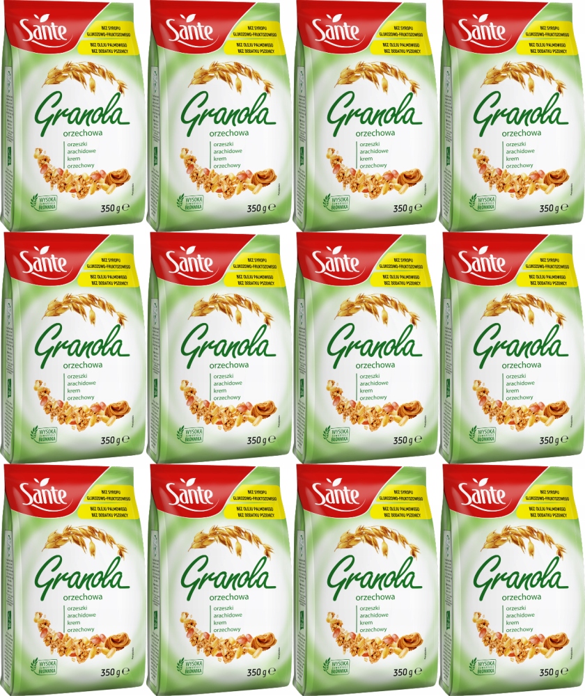 Sante Granola Orzechowa 350G x12
