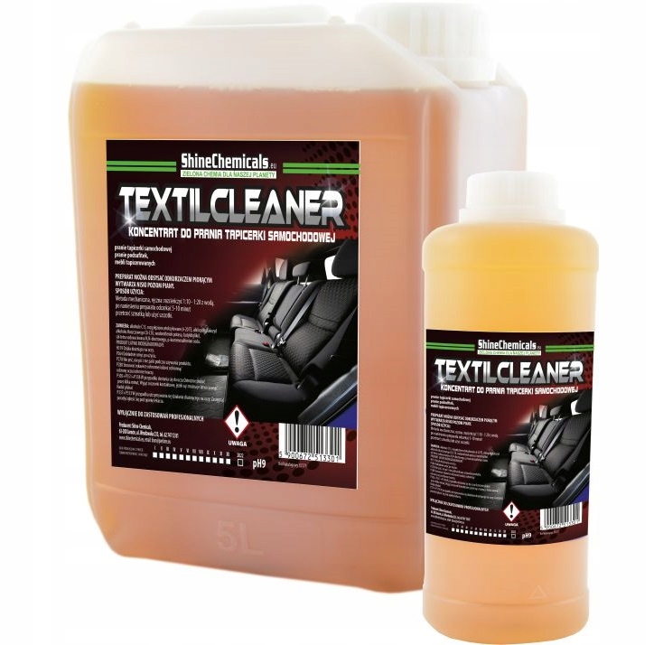 Shine Textilcleaner 5 l Skoncentrowany preparat do prania ekstrakcyjnego (o