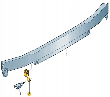 UCHWYT CZUJNIKA TEMP ZEWNĘTRZNEJ AUDI Q5 FY 2017- Stan opakowania oryginalne