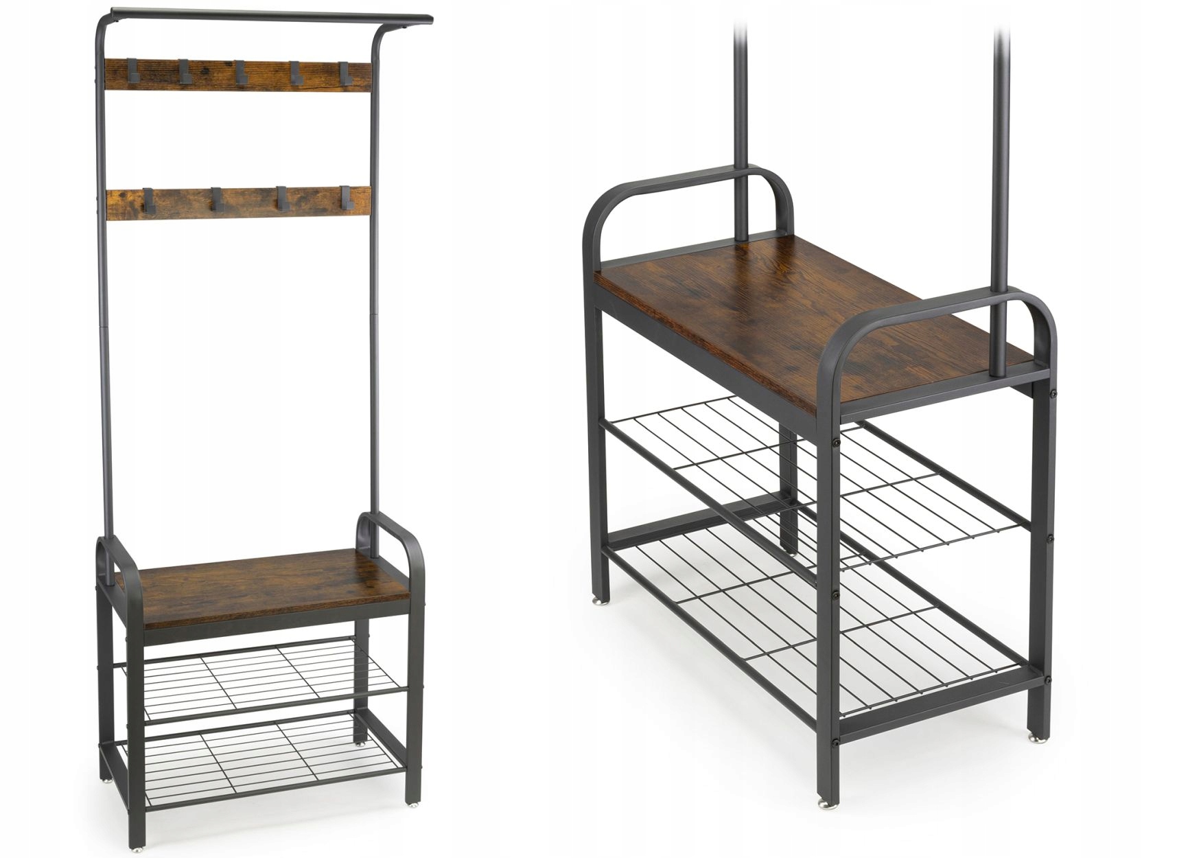 Loftový vešiak na oblečenie s sedadlom 183 cm